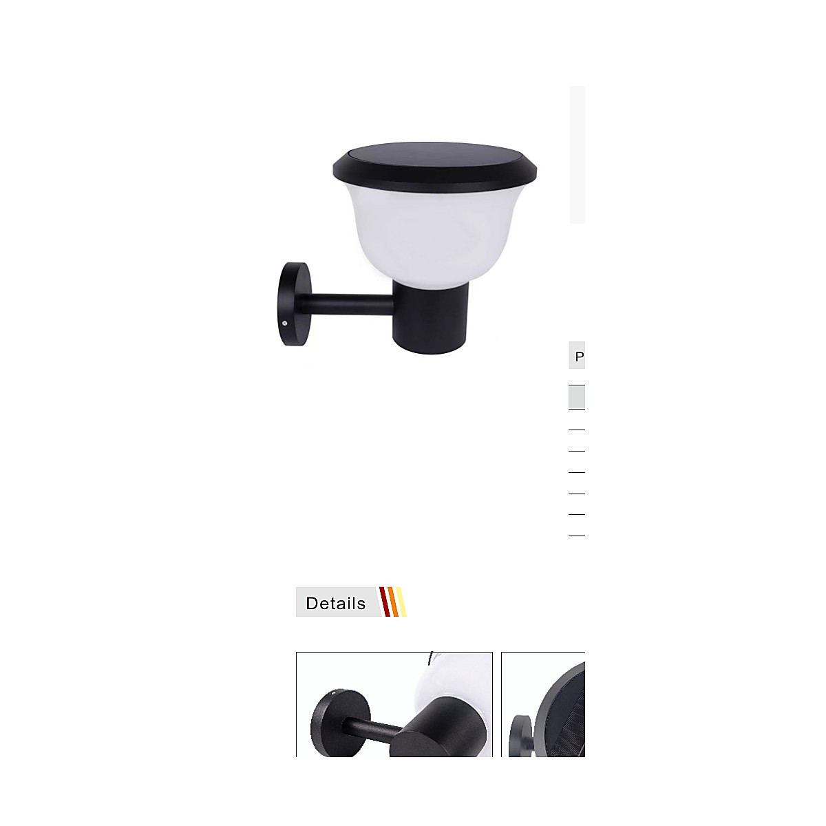 GT-BD1005 Solar Wall Light | O